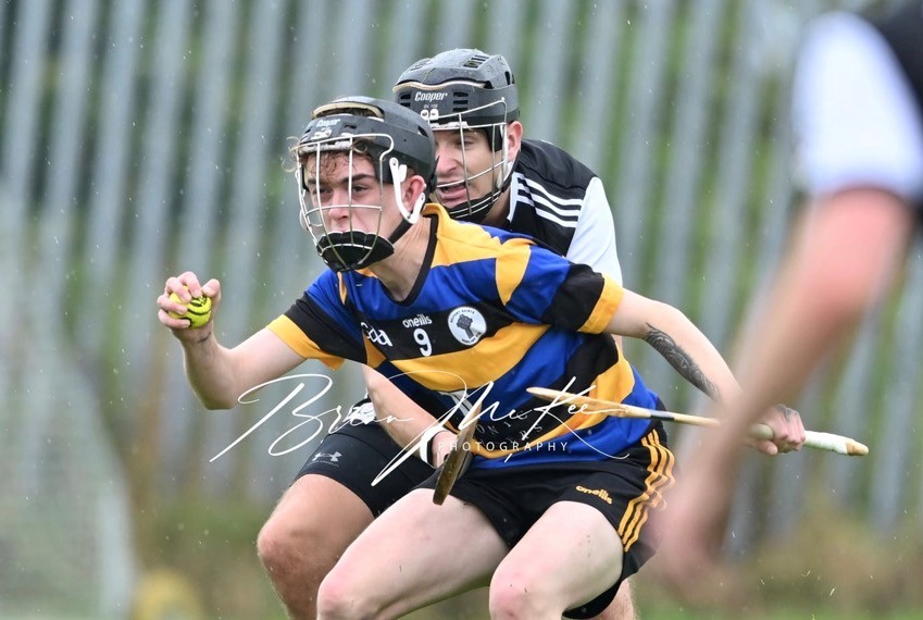 Kieran Grieve in action for Belfast Saints against Ardoyne Kickhams